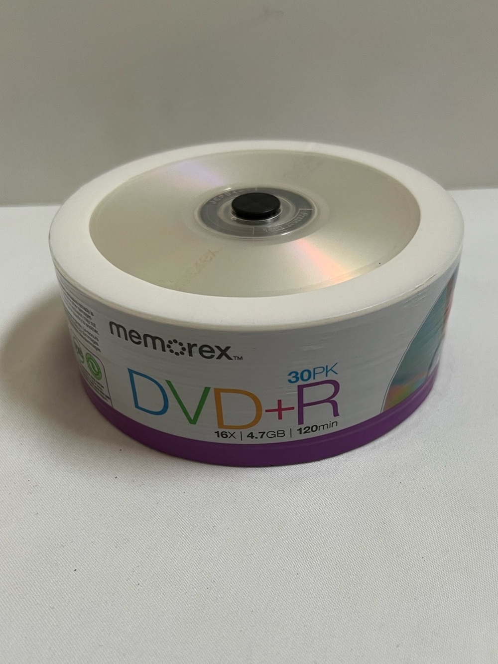 Memorex DVD+R 16X/4.7Go/120 Minute 30PAQ NEW SEALED Recordable DVD